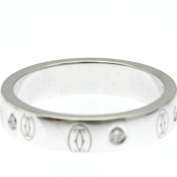 CARTIER 18k Silver Diamond Ring - Picture 6 of 9